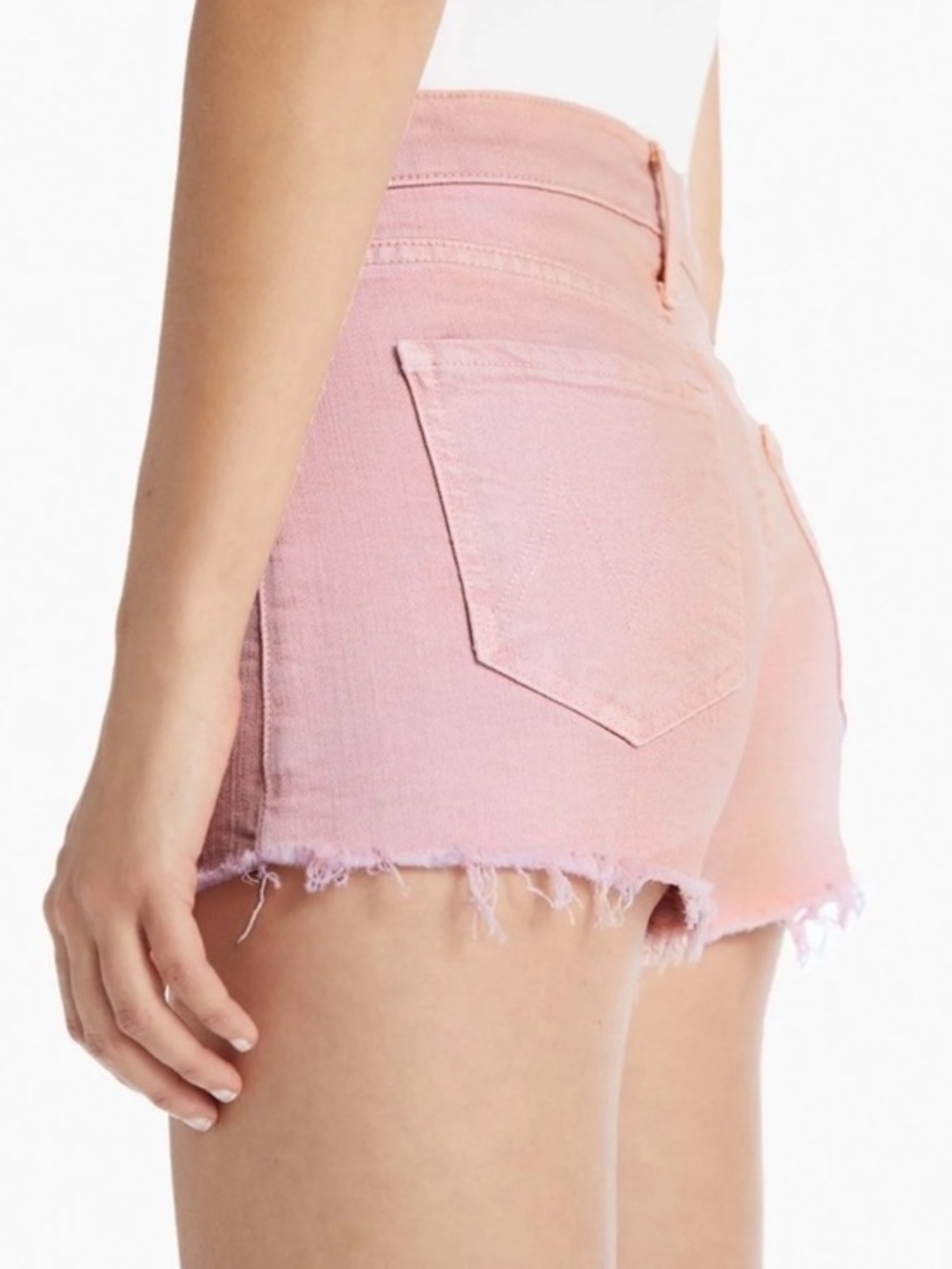 Mother Superior The Tomcat Kick Fray Shorts Into The Midst Pink Size 28